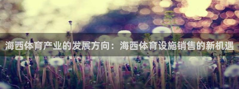 意昂体育4开户：海西体育产业的发展方向：海西体育设施