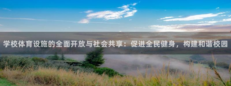 意昂4娱乐网站：学校体育设施的全面开放与社会共享：促进全民健